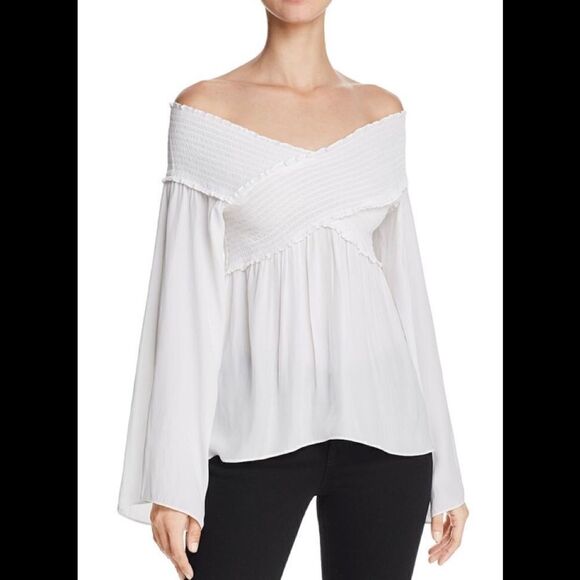 Ramy Brook by Martha Hunt Liza blouse. Ivory. NWOT - Picture 3 of 6